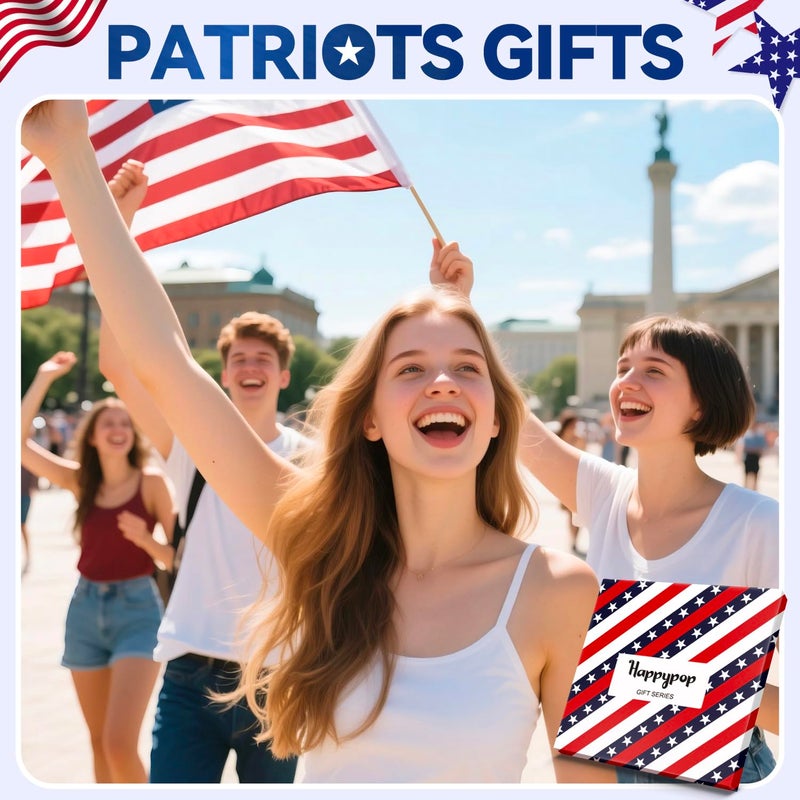 Happy Pop HAPPYPOP Patriots Gifts for Women - American Flag Republican Gifts for Women, 4th of July Socks, President Socks - Image 5